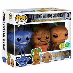 Figurines Pop Cornish pixie, Mandrake et Grindylow (Harry Potter)