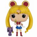 Figurine Pop Sailor Moon avec moon stick et Luna (Sailor Moon)