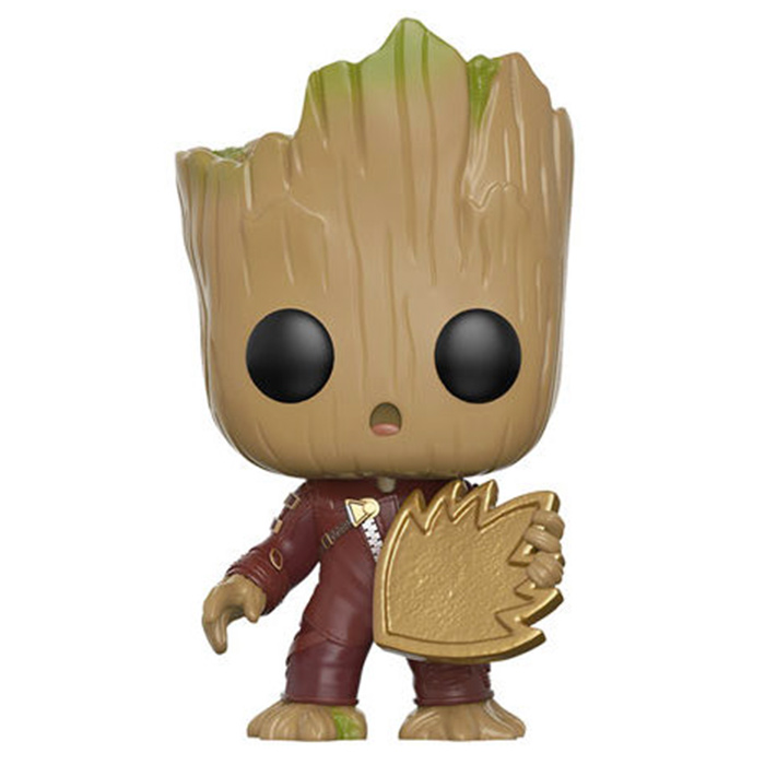 Figurine Pop Groot with ravager patch (Guardians Of The Galaxy vol. 2) #208  pas cher