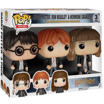 Figurines Pop Harry, Ron et Hermione (Harry Potter)