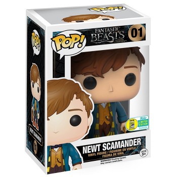 Figurine Pop Newt Scamander avec valise (Fantastic Beasts)