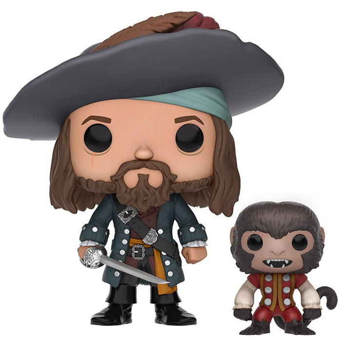 Figurines Pop Barbossa and monkey (Pirates Of The Caribbean)