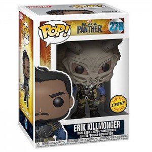 Figurine Pop Erik Killmonger with mask chase (Black Panther)