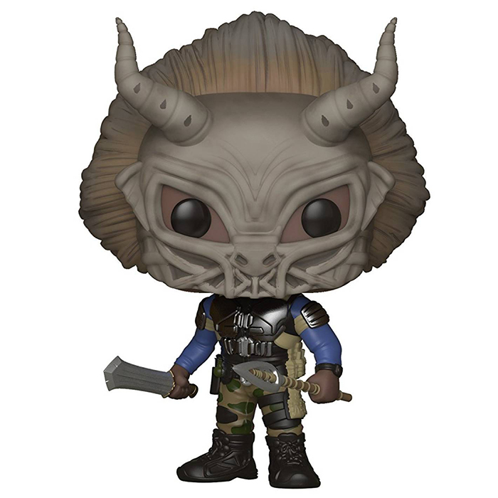 Figurine Pop Erik Killmonger with mask chase (Black Panther)