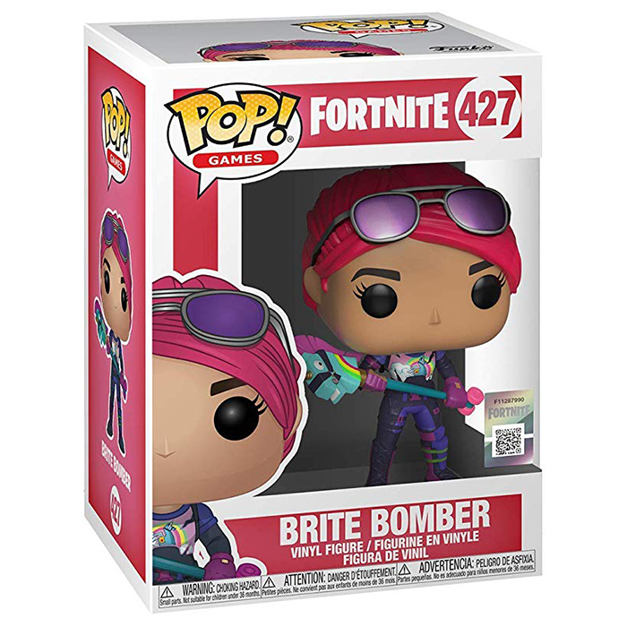 Figurine Funko Pop Brite Bomber (Fortnite) dans sa boîte