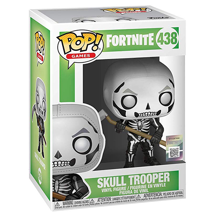 Figurine Funko Pop Skull Trooper (Fortnite) dans sa boîte