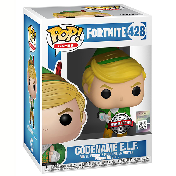 Figurine Funko Pop Codename E.L.F (Fortnite) dans sa boîte