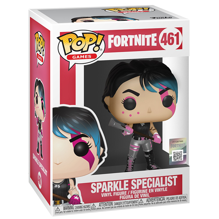 Figurine Funko Pop Sparkle Specialist (Fortnite) dans sa boîte