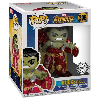 Figurine Pop Hulk busting out of Hulkbuster (Avengers Infinity War)
