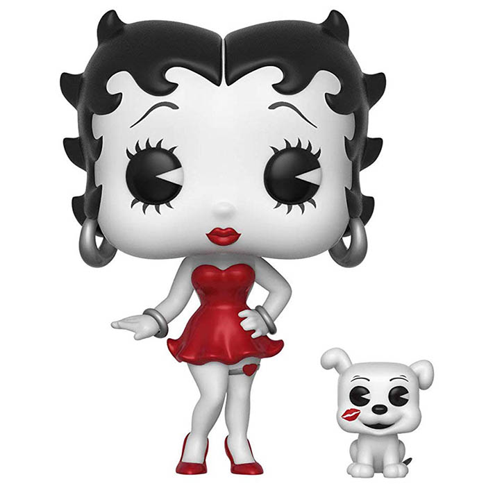 Figurine Pop Betty Boop black and white and red chase (Betty Boop)
