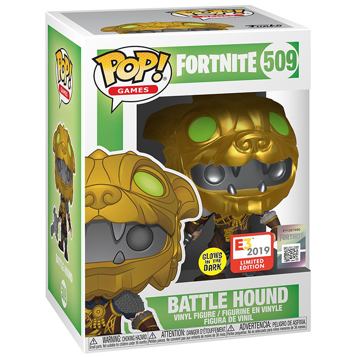 Figurine Funko Pop Battle Hound (Fortnite) dans sa boîte