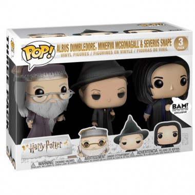 Figurines Pop Dumbledore, McGonagall et Snape (Harry Potter)