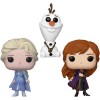Figurines Pop Elsa, Olaf & Anna (Frozen 2)
