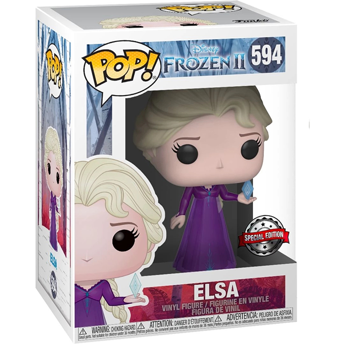 Figurine Pop Elsa Nightgown (Frozen 2) #594 pas cher