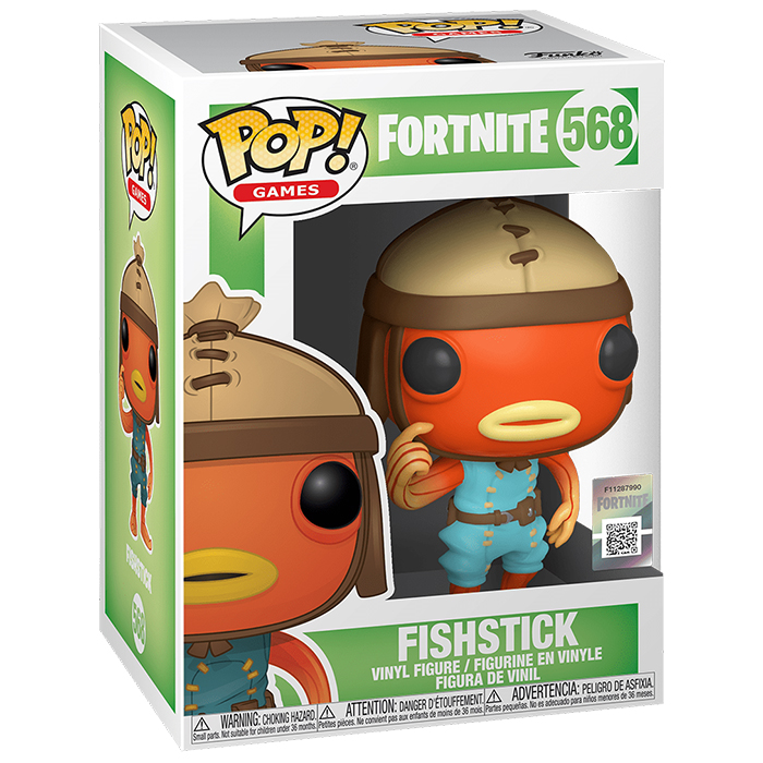 Figurine Funko Pop Fishstick (Fortnite) dans sa boîte