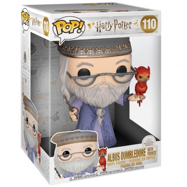 Figurine Pop Dumbledore avec Fawkes supersized (Harry Potter)