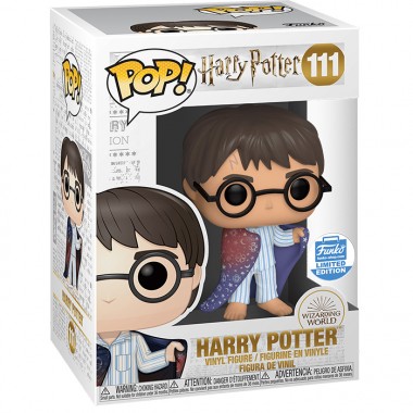 Figurine Pop Harry Potter avec cape d'invisibilité sur les épaules (Harry Potter)