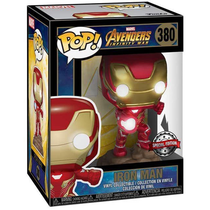 Figurine Pop Iron Man with lights (Avengers Infinity War) #380 pas cher