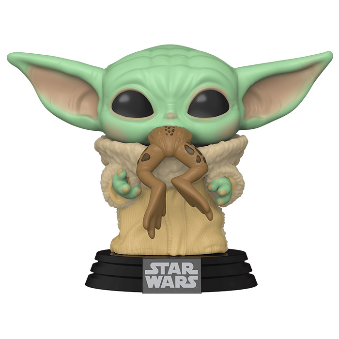 Figurine Grogu mangeant une grenouille THE MANDALORIAN Star Wars