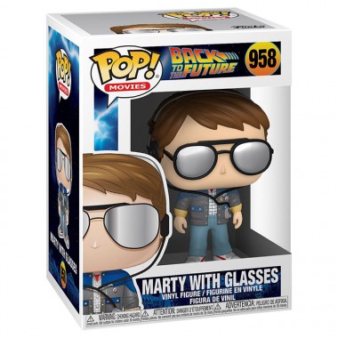 Figurine Funko Pop! Marty McFly 1955 (Retour Vers Le Futur) - Vinyle Collector ~9.5 Cm, Boîte Illustrée, Idée Cadeau