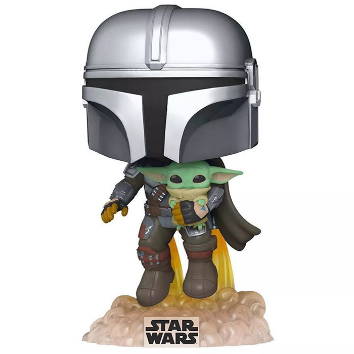 Figurine Pop The Mandalorian with the Child escaping (Star Wars The Mandalorian)