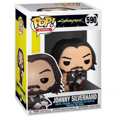 Figurine Pop Johnny Silverhand crouching (Cyberpunk 2077)