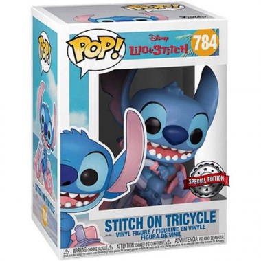 Figurine Pop Stitch on tricycle (Lilo & Stitch)