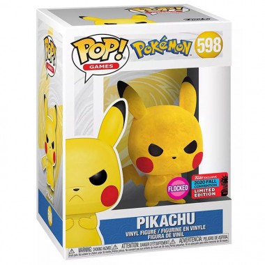 Figurine Pop Angry Pikachu flocked (Pokemon)