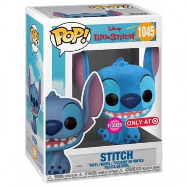 Figurine Pop Stitch Seated flocked (Lilo & Stitch)