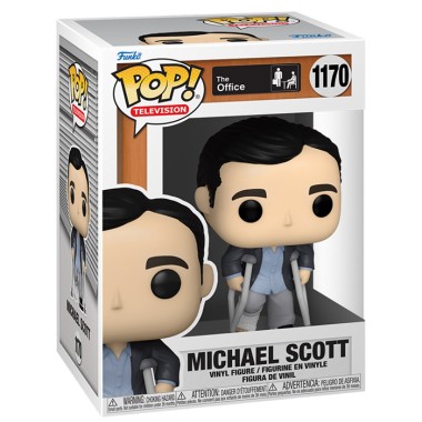 Figurine Pop Michael Scott avec béquilles (The Office)