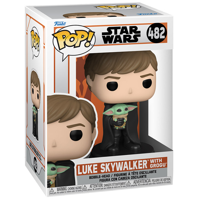 Figurine Pop Luke Skywalker with Grogu (Star Wars The Mandalorian)
