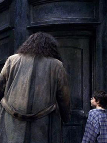 Rubeus Hagrid with The Leaky Cauldron