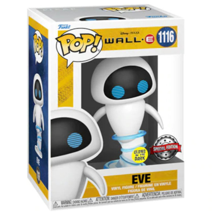 Figurine Pop Eve glows in the dark (Wall-E)