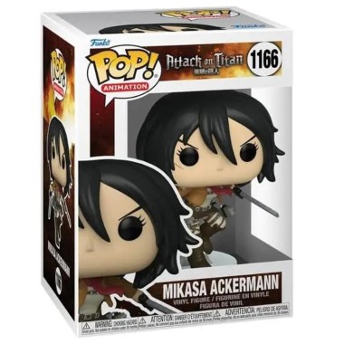 Figurine Pop Mikasa Ackermann fighting (Attack On Titan)