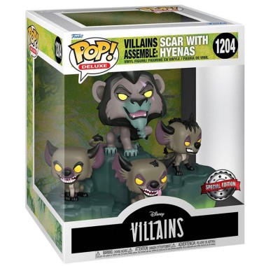 Figurine Pop Villains Assemble: Scar with Hyenas (Le Roi Lion)