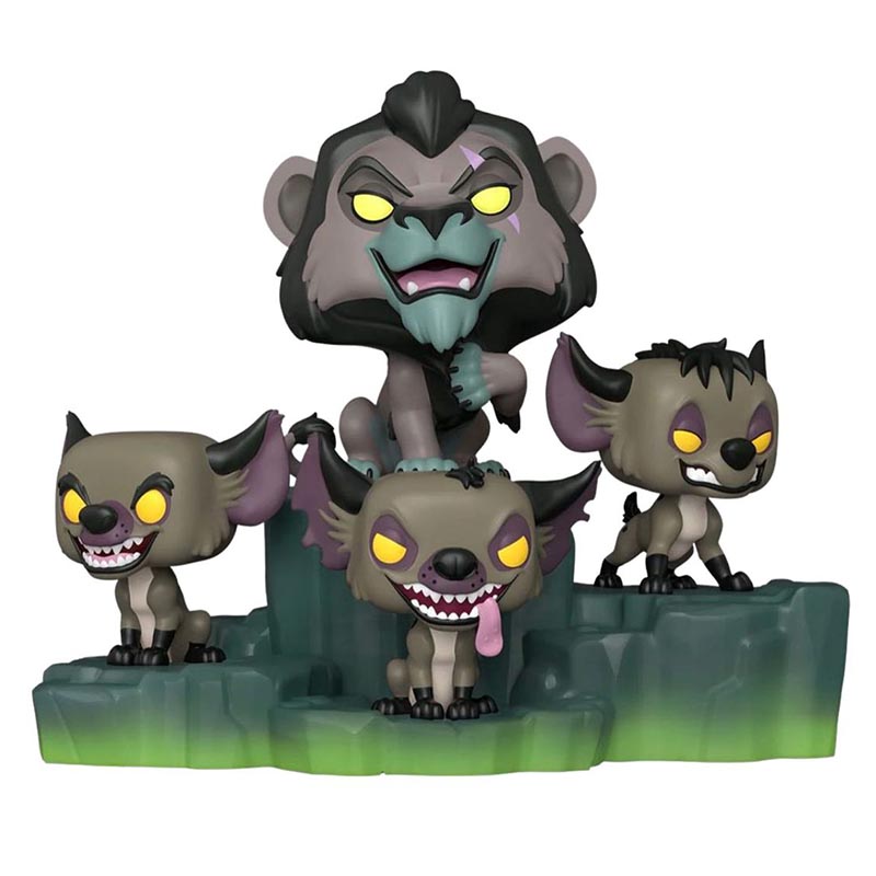 Figurine Pop Villains Assemble: Scar with Hyenas (Le Roi Lion)