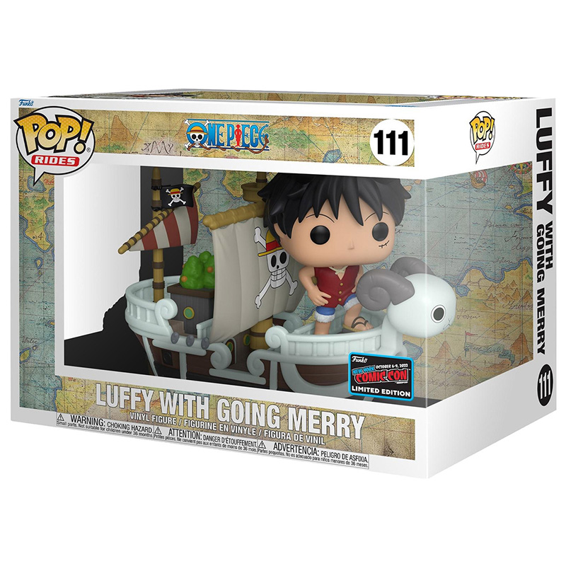 Figurine Pop Luffy with Going Merry (One Piece)