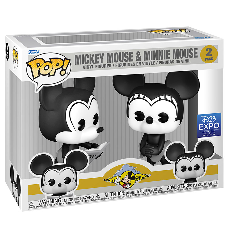 Figurines Pop Mickey et Minnie Plane Crazy (Disney)