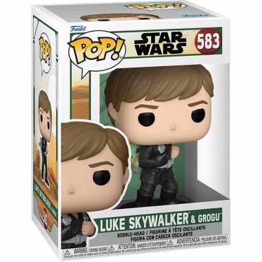 Figurine Pop Luke Skywalker & Grogu (Star Wars The Book of Boba Fett)