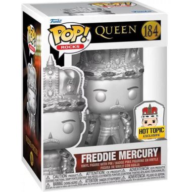 Figurine Pop Freddie Mercury Chrome avec pin's (Freddie Mercury)