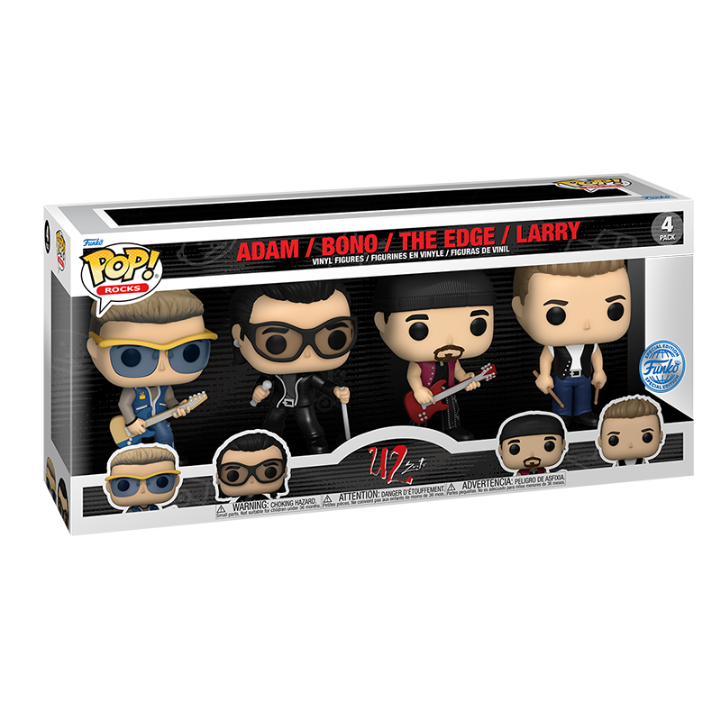 Figurines Pop Adam, Bono, The Edge et Larry (U2)