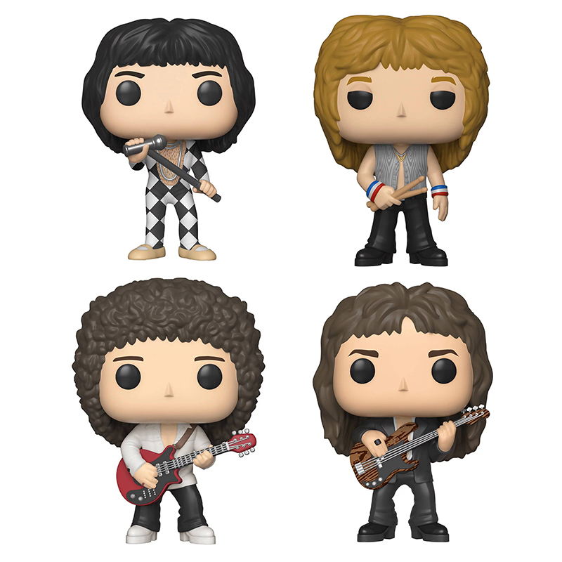Figurine Pop Freddie Mercury, Roger Taylor, Brian May, John Deacon (Queen)