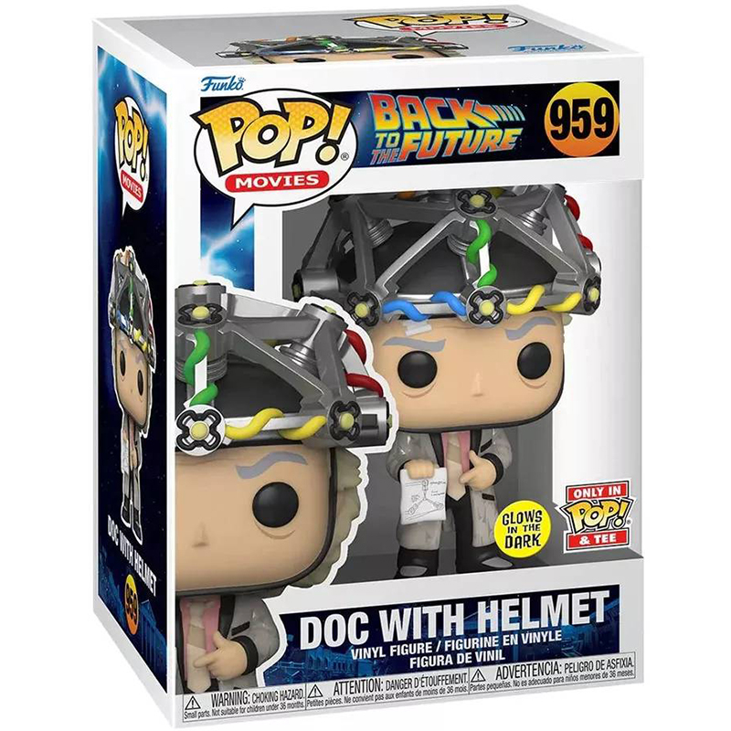 Figurine Pop Doc with Helmet glows in the dark (Retour Vers Le Futur)