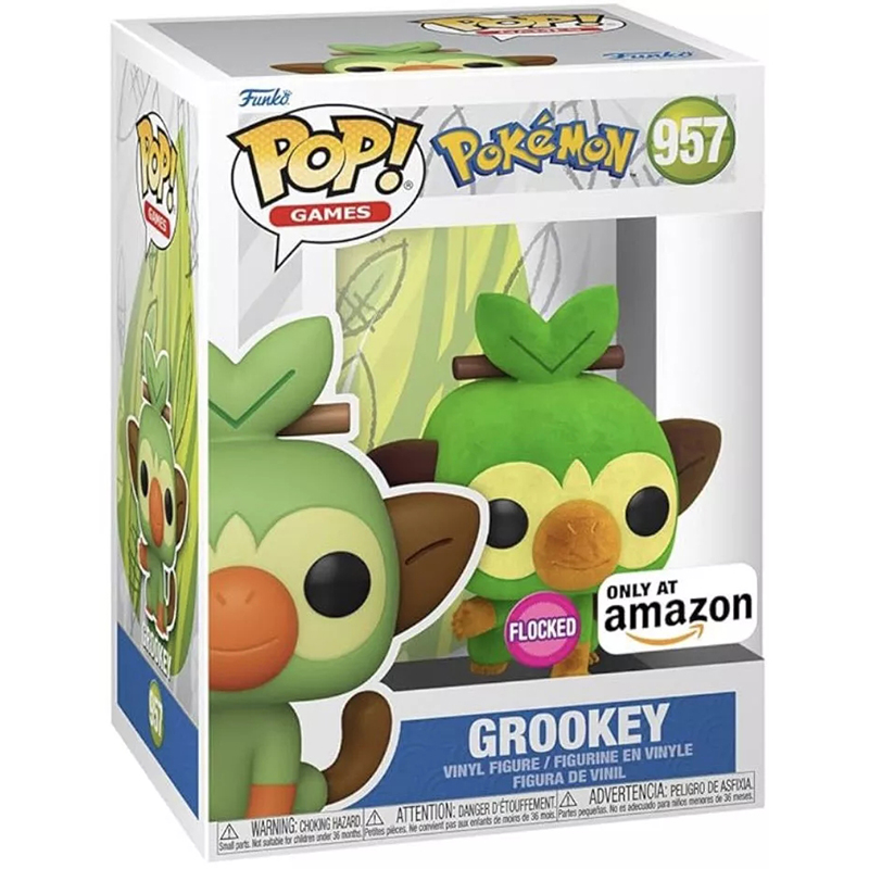 Figurine Pop Grookey flocked (Pokemon)