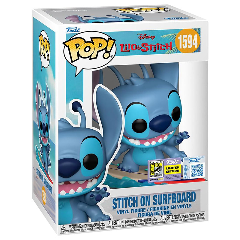 Figurine Pop Stitch on surfboard (Lilo & Stitch)
