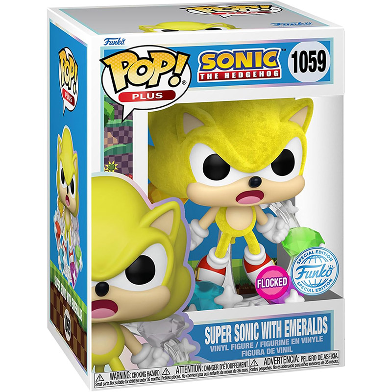 Figurine Pop Super Sonic with Emeralds flocked (Sonic the Hedgehog)
