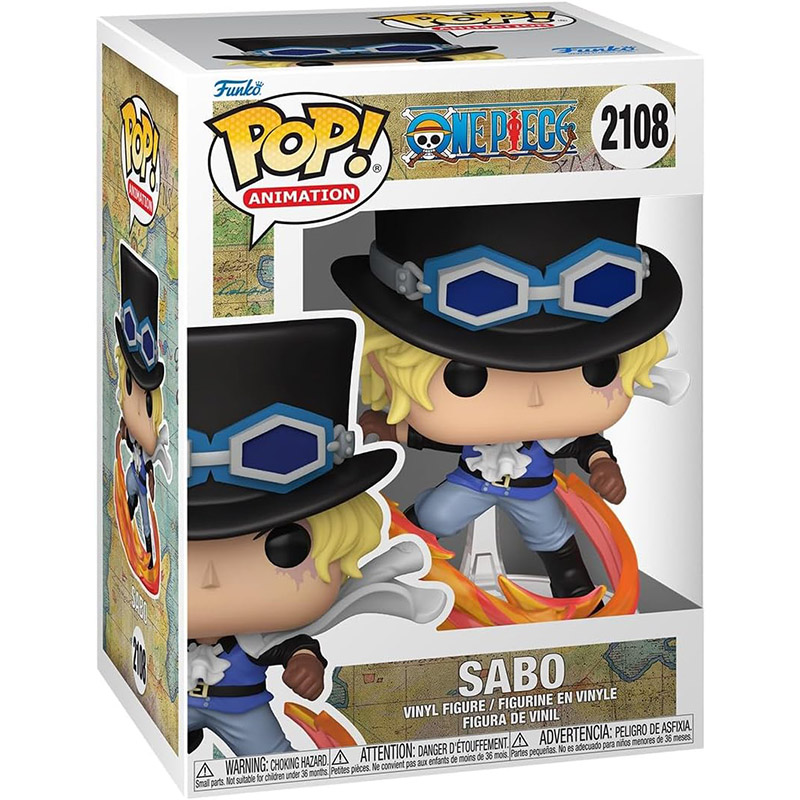Figurine Pop Sabo with fire (One Piece)