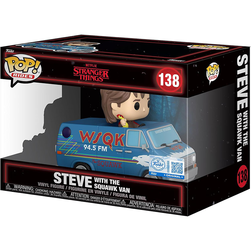 Figurine Pop Rides Steve Harrington with the squawk van (Stranger Things)
