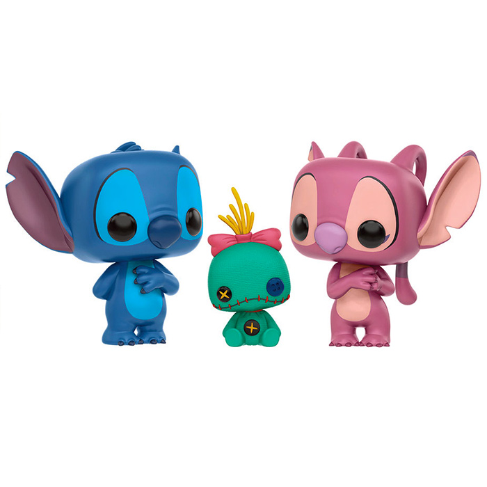 Figurines Pop Stitch, Angel et Scrump (Lilo et Stitch)
