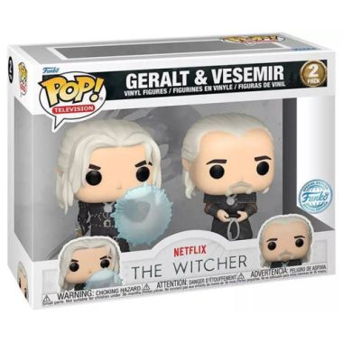 Figurines Pop Geralt & Vesemir (The Witcher)
